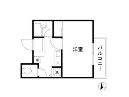 URBAN LINK蒲田(1K/4階)の間取り写真