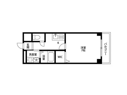 アンプルールフェールSHIBATA(1K/3階)の間取り写真