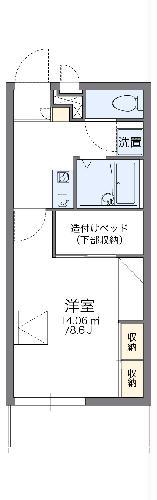レオパレスわかば(1K/3階)の間取り写真