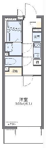 レオネクストHANAWADA(1K/2階)の間取り写真