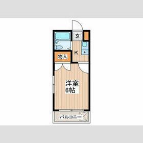 エピソードⅠ萩山(1K/3階)の間取り写真