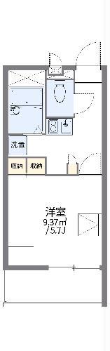 レオパレスルーメン(1K/2階)の間取り写真