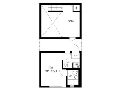 アミューズ鷺宮(1K/1階)の間取り写真