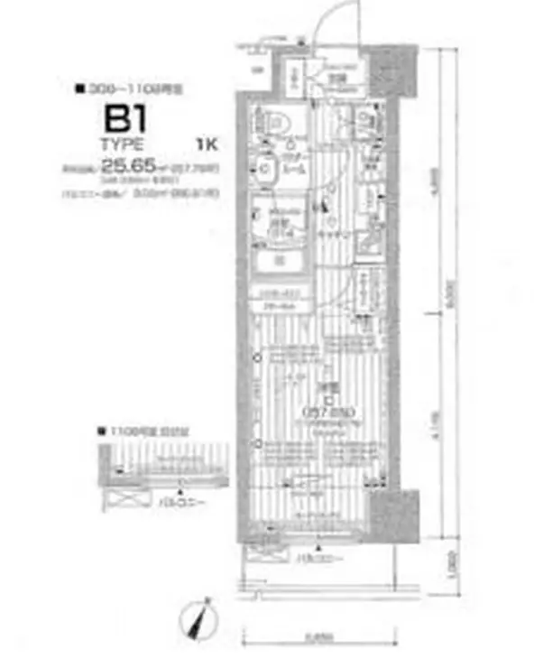 パレステュディオ渋谷本町 3階階 間取り