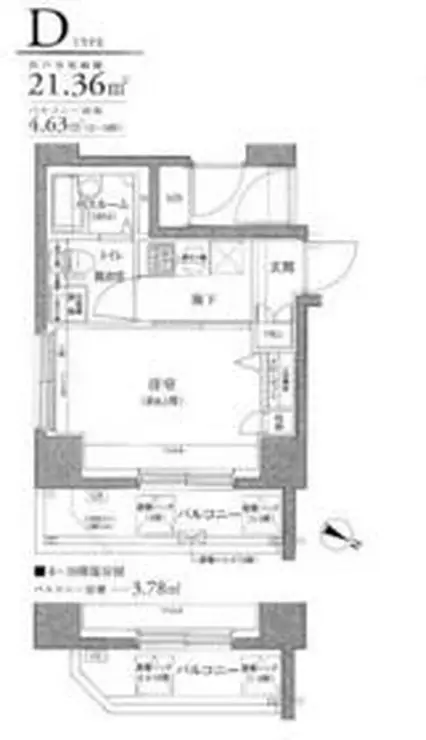 ロアール目黒不動前 4階階 間取り