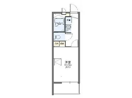 レオパレスエスポワール(1K/3階)の間取り写真