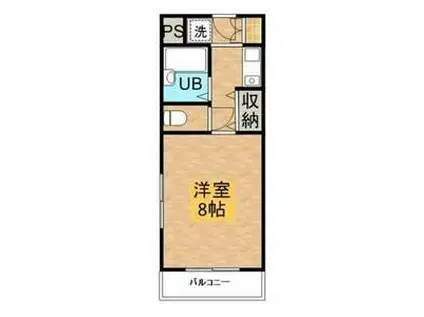 ラヴィアン21(1K/2階)の間取り写真