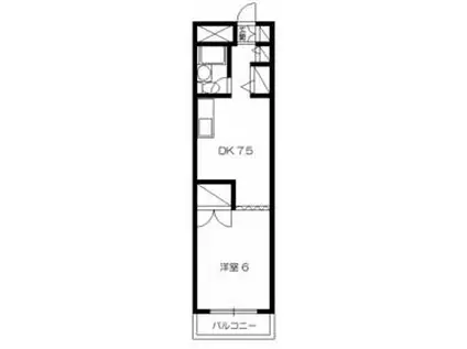 クレッサ21(1DK/3階)の間取り写真