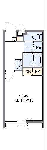 レオパレスシーサイドN与那原(1K/2階)の間取り写真