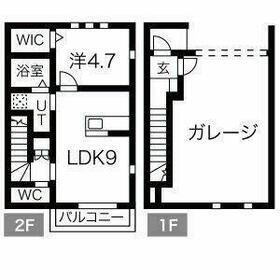 THE GAME(1LDK/1階)の間取り写真