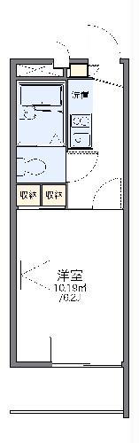レオパレスホワイトプラム(1K/2階)の間取り写真