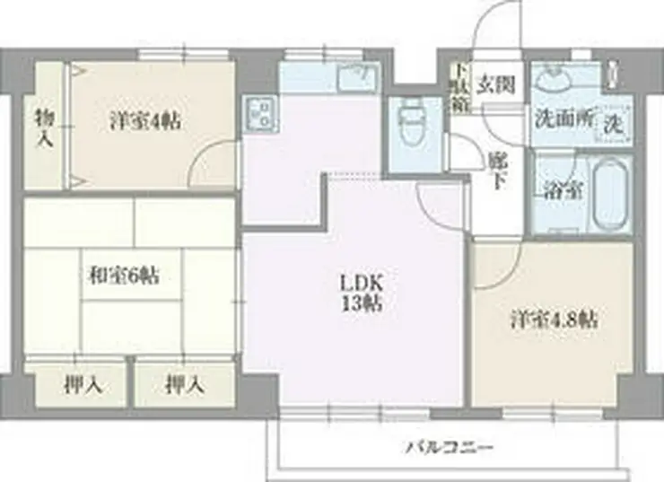 センチュリー川崎中島 6階階 間取り