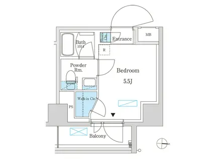 パークアクシス錦糸町スタイルズ(ワンルーム/7階)の間取り写真
