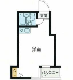 ウインべル川崎第10(ワンルーム/4階)の間取り写真