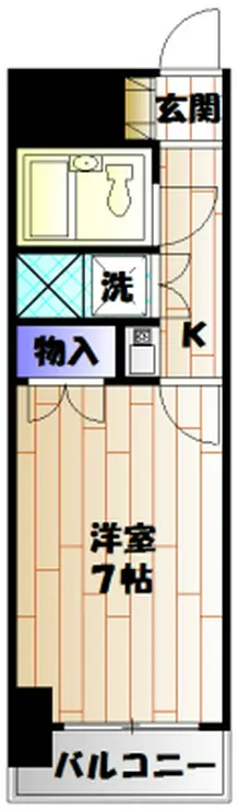 シングルハイツ相模大野 3階階 間取り