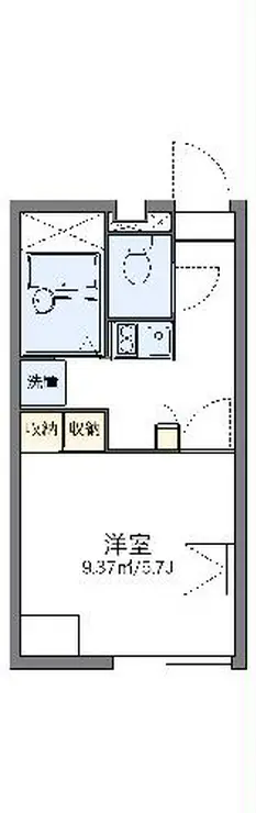 レオパレスバロンドール 1階階 間取り