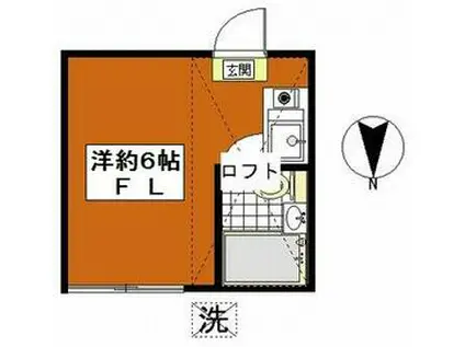 ラ・メゾン・ドゥ・タニー(ワンルーム/1階)の間取り写真