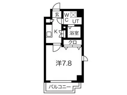 パレステュディオDIMT錦糸町(1K/3階)の間取り写真