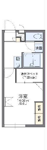 レオパレス滝ノ水(1K/2階)の間取り写真