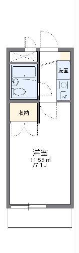 レオパレスRX豊田梅坪(1K/1階)の間取り写真