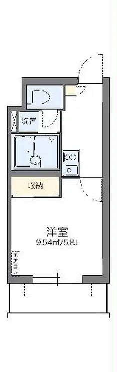レオパレスアザレア 4階階 間取り