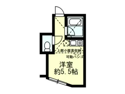 ユナイト追浜モンセラートの杜(ワンルーム/2階)の間取り写真