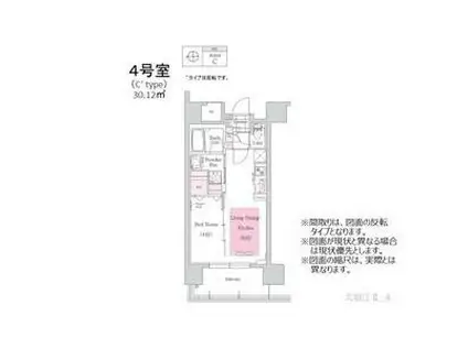 アーバネックス北堀江2(1LDK/2階)の間取り写真