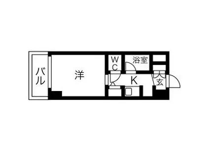 ノイエ新大阪 A棟(1K/3階)の間取り写真