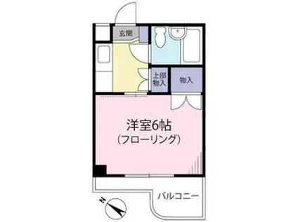 ベルアベニュー町田(1K/4階)の間取り写真