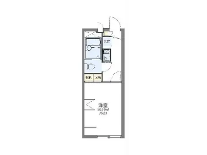 レオパレスG パーク(1K/1階)の間取り写真