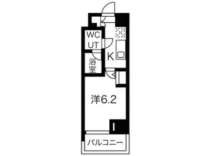 メイクスデザイン上石神井(1K/9階)の間取り写真