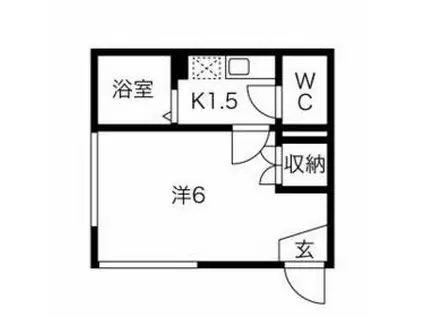 静岡鉄道静岡清水線 新静岡駅 徒歩15分 5階建 築31年(1K/4階)の間取り写真