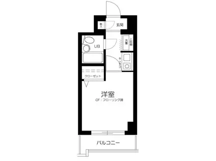 レクセル武蔵関(1K/5階)の間取り写真