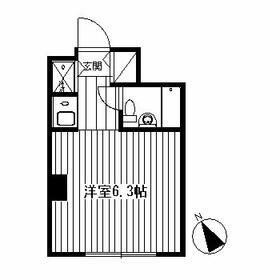 練馬北町ビルディング(ワンルーム/2階)の間取り写真