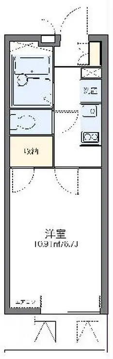 レオパレスブランシェ 2階階 間取り