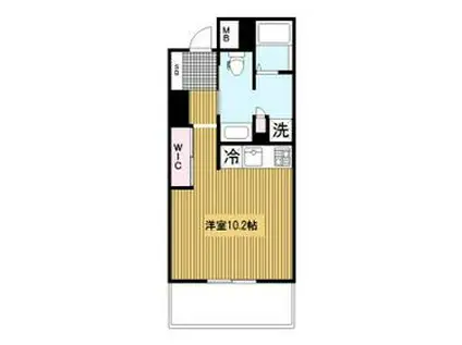 フロール横濱関内(ワンルーム/4階)の間取り写真