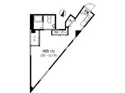 コーワ下落合ビル(ワンルーム/5階)の間取り写真