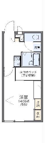 レオパレスハウゼブリューヘン(1K/2階)の間取り写真