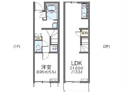 レオネクストクローナA(1LDK/1階)の間取り写真