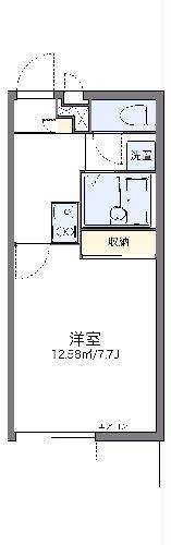 レオパレスオサダ(1K/2階)の間取り写真