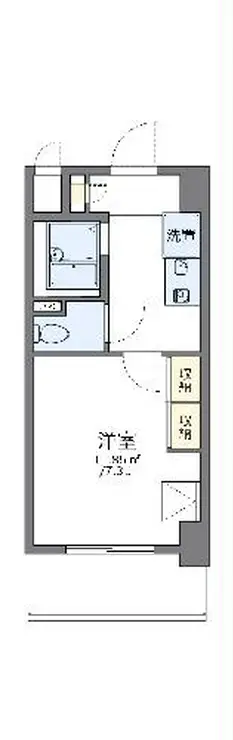 レオパレス伸夫 6階階 間取り