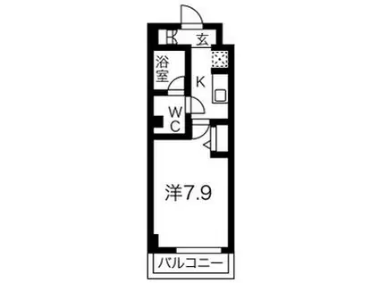 TOKIWADAI GRACE HILLS(1K/3階)の間取り写真