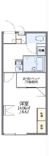レオパレスBEL AIR 市原(1K/2階)の間取り写真