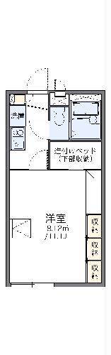 レオパレス福田(1K/2階)の間取り写真