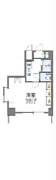 レオパレス伸夫 7階階 間取り