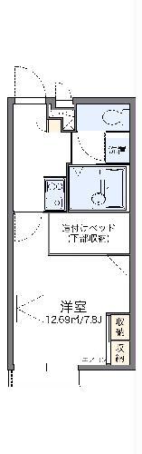 レオパレス権平谷(1K/2階)の間取り写真