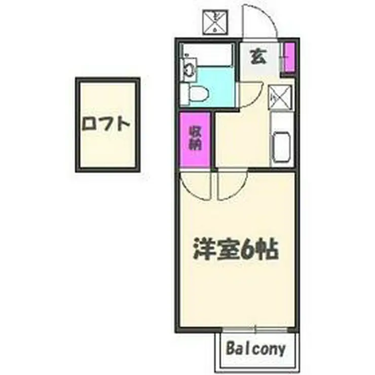 エスポワールスミヨシ 2階階 間取り