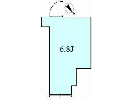 サーフサイドヒルズ九十九里(ワンルーム/1階)の間取り写真