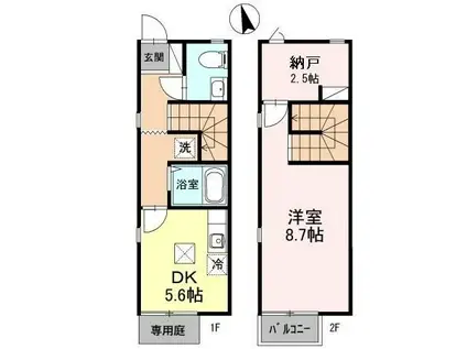 CasaJR箱崎　A棟(1DK)の間取り写真