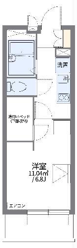 レオパレス日立海岸(1K/1階)の間取り写真